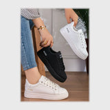 حذاء سنيكرز حريمى فوندي جلد إسكاي مستورد ونعل PVC حقن الوان متعددة جميع المواسم من اس اند كيه يويو ميكس - R-6085