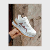 حذاء سنيكرز حريمى فوندي جلد إسكاي مستورد ونعل PVC حقن الوان متعددة جميع المواسم من كوتشيكو - R20-1