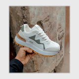 حذاء سنيكرز حريمى فوندي جلد إسكاي مستورد ونعل PVC حقن الوان متعددة جميع المواسم من كوتشيكو - R20-2