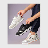 حذاء سنيكرز حريمى فوندي جلد إسكاي مستورد ونعل PVC حقن الوان متعددة جميع المواسم من جانك - R9011