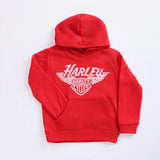 سويت شيرت هودي مطبوع أولادي - بناتي ميلتون أحمر شتوي من إيه إل واي - RD-10