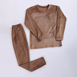 طقم بيجامة حريمي قطيفة هايدي ألوان متعددة شتوي من إيه إل واي - RD-2