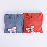 طقم بيجامة حريمي قطيفة هايدي ألوان متعددة شتوي من إيه إل واي - RD-3