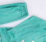 طقم بيجامة حريمي قطيفة هايدي ألوان متعددة شتوي من إيه إل واي - RD-3