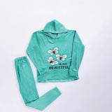 طقم بيجامة حريمي قطيفة هايدي ألوان متعددة شتوي من إيه إل واي - RD-3