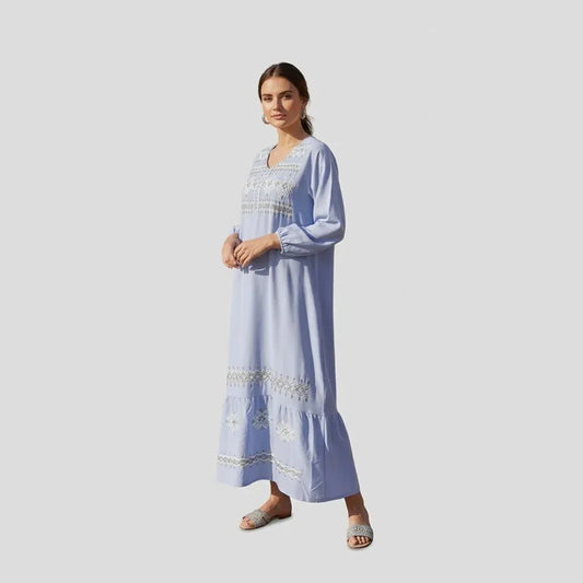 عباية استقبال تطريز حريمى مراسي الوان متعددة جميع المواسم من اس تي - RH-10