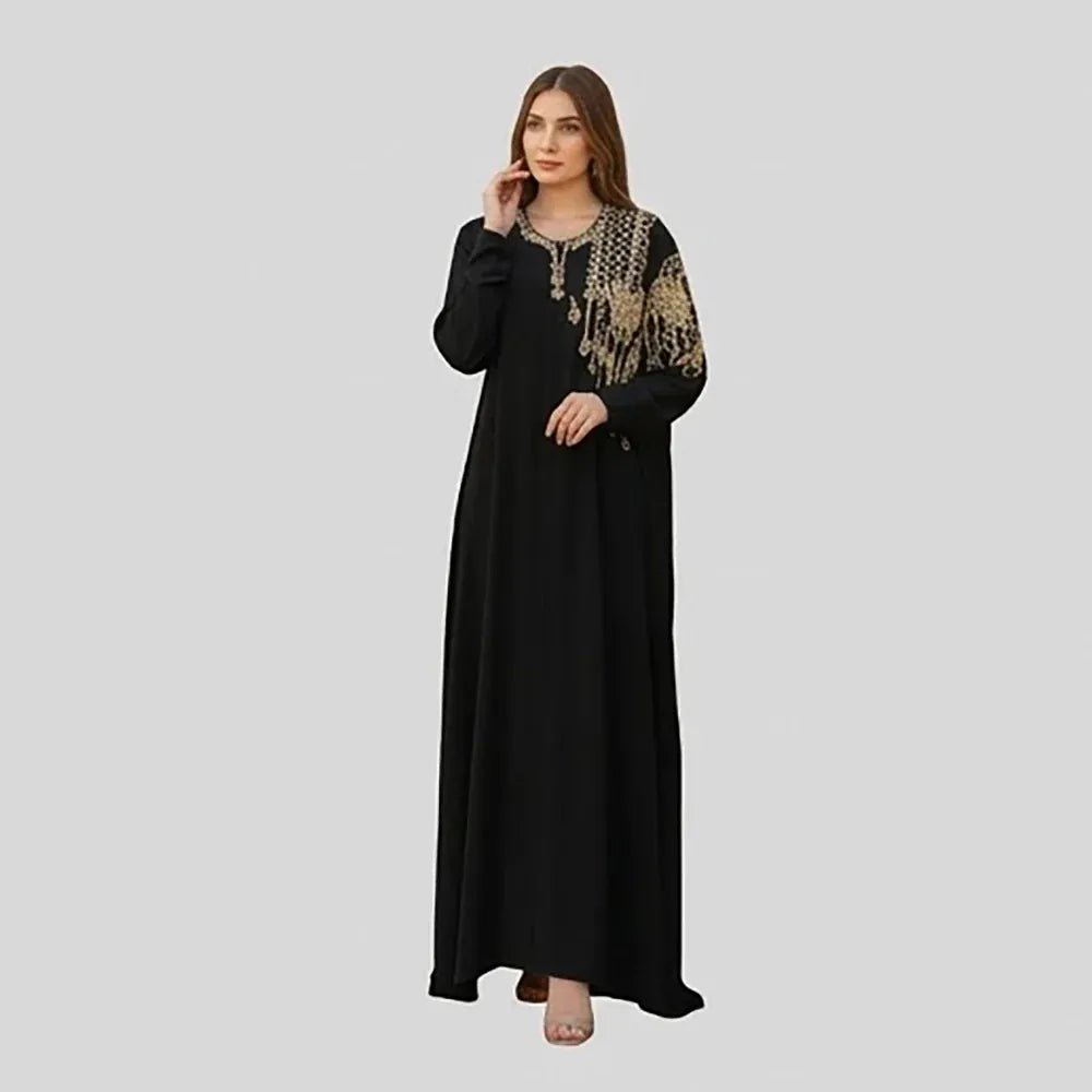 عباية استقبال تطريز حريمى مراسي الوان متعددة جميع المواسم من اس تي - RH-3