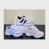 حذاء سنيكرز حريمى فوندي جلد إسكاي مستورد ونعل PVC حقن الوان متعدده جميع المواسم من كيو ار - RT2