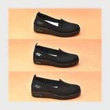 حذاء اسنيكرز حريمى فوندي تريكو نسيج خيط مستورد نعل حقن PVC اسود جميع المواسم من باندا - SA368