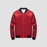 جاكيت بيلسيه ووتر بروف مبطن فرو رجالي سوفت احمر شتوي  من كيه اتش ال - SAD-RD