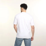 تيشيرت دائري رجالي ابيض من شورت كت