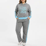 ترينج مطبوع حريمي ميلتون مبطن رمادي شتوي من شاتورنا - SH-1-M