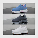 حذاء سنيكرز حريمى فوندي تريكو خيط مستورد ونعل PVC حقن الوان متعددة جميع المواسم من كيو كيو - SH1801