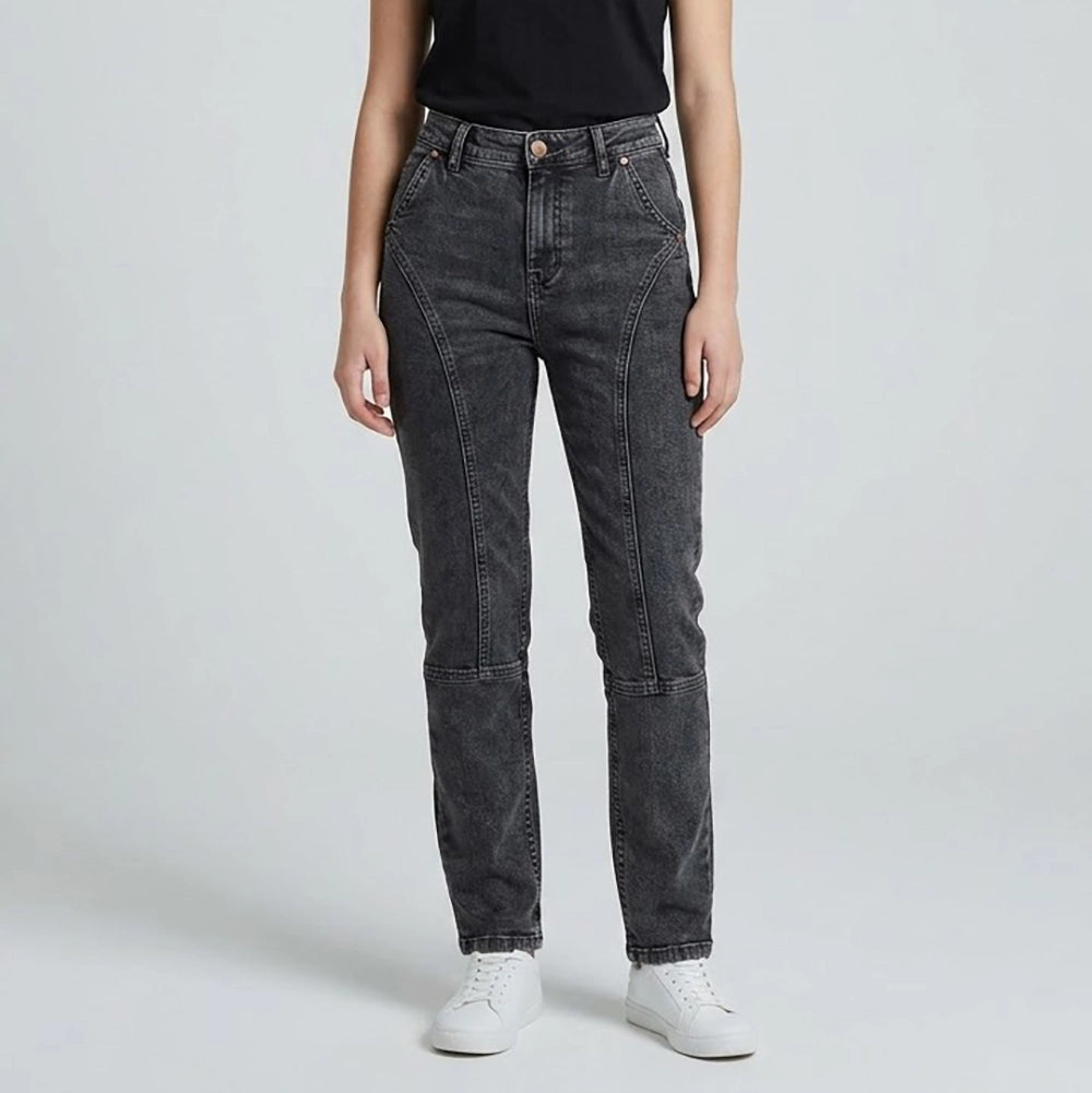 بنطلون ستريت حريمي جينز رباعيه قطن 100 % رمادي جميع المواسم من ايجي وير جينز - SKW01-32-grey