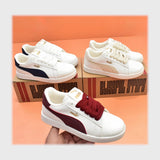 حذاء سنيكرز حريمى فوندي جلد إسكاي مستورد ونعل PVC حقن الوان متعددة جميع المواسم من بري باندا - SR12