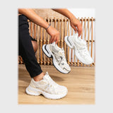 حذاء سنيكرز رجالى فوندي جلد إسكاي مستورد ونعل PVC حقن الوان متعددة جميع المواسم من ان ستايل - SR14