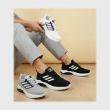 حذاء سنيكرز رجالى فوندي تريكو خيط مستورد ونعل PVC حقن الوان متعددة جميع المواسم من الطائر - SS-07