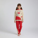 ترنج مطبوع قطعتين بناتي ميلتون مستورد الوان متعددة شتوي من ايه ال واي - T-10