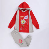 ترنج مطبوع قطعتين بناتي ميلتون مستورد الوان متعددة شتوي من ايه ال واي - T-11