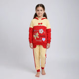 ترنج مطبوع قطعتين بناتي ميلتون مستورد الوان متعددة شتوي من ايه ال واي - T-13