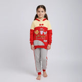 ترنج مطبوع قطعتين بناتي ميلتون مستورد الوان متعددة شتوي من ايه ال واي - T-16