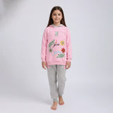 ترنج مطبوع قطعتين بناتي ميلتون مستورد الوان متعددة شتوي من ايه ال واي - T-19