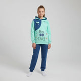 ترنج مطبوع قطعتين بناتي ميلتون مستورد الوان متعددة شتوي من ايه ال واي - T-21