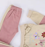 ترنج مطبوع قطعتين بناتي ميلتون مستورد الوان متعددة شتوي من ايه ال واي - T-24