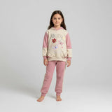 ترنج مطبوع قطعتين بناتي ميلتون مستورد الوان متعددة شتوي من ايه ال واي - T-24