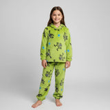 ترنج مطبوع قطعتين اطفالي فرو الوان متعددة شتوي من ايه ال واي - T-25