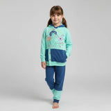 ترنج مطبوع قطعتين بناتي ميلتون مستورد الوان متعددة شتوي من ايه ال واي - T-7