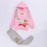 ترنج مطبوع قطعتين بناتي ميلتون مستورد الوان متعددة شتوي من ايه ال واي - T-8