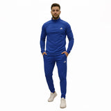 طقم تريننج رجالي مارسيليا مبطن أزرق شتوي من كيه إتش إل - TR-ADIDAS-Blue