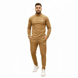 طقم تريننج رجالي مارسيليا مبطن بيج غامق شتوي من كيه إتش إل - TR-ADIDAS-Dark-Beige
