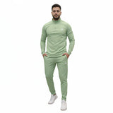 طقم تريننج رجالي مارسيليا مبطن منت جرين شتوي من كيه إتش إل - TR-ADIDAS-Mint-Green
