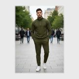 ترينج نص سوسته ساده رجالي مارسيليا زيتي شتوي من كيه اتش ال - TR-OL