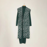 فستان توينز مطبوع تايجر حريمى تريكو اخضر شتوي من اتش - Twinz-2-GR