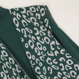 فستان توينز مطبوع تايجر حريمى تريكو اخضر شتوي من اتش - Twinz-2-GR