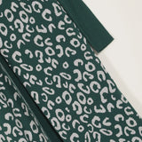 فستان توينز مطبوع تايجر حريمى تريكو اخضر شتوي من اتش - Twinz-2-GR