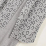 فستان توينز مطبوع تايجر حريمى تريكو رمادي شتوي من اتش - Twinz-2-GY