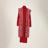 فستان توينز مطبوع تايجر حريمى تريكو نبيتي شتوي من اتش - Twinz-2-MR