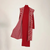 فستان توينز مطبوع تايجر حريمى تريكو نبيتي شتوي من اتش - Twinz-2-MR