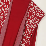 فستان توينز مطبوع تايجر حريمى تريكو نبيتي شتوي من اتش - Twinz-2-MR