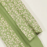 فستان توينز مطبوع تايجر حريمى تريكو منت جرين شتوي من اتش - Twinz-2-MT