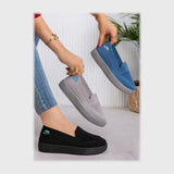 حذاء سنيكرز حريمى فوندي تريكو خيط مستورد ونعل PVC حقن الوان متعددة جميع المواسم من فيكتور - VPW61