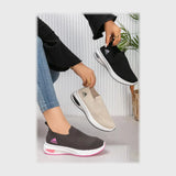 حذاء سنيكرز حريمى فوندي تريكو خيط مستورد ونعل PVC حقن الوان متعددة جميع المواسم من فيكتور - VSW165