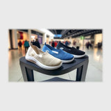 حذاء سنيكرز حريمى فوندي جلد إسكاي مستورد ونعل PVC حقن الوان متعددة جميع المواسم من ران شوز - W65