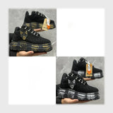 حذاء سنيكرز رجالى فوندي جلد اسكاى مستورد ونعل PVC حقن ألوان متعددة جميع المواسم من روما - WOLF-14