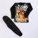 دفايه مطبوع قطعتين اولادي قطيفه الوان متعددة شتوي من دابليو اس اتش - WSH-100