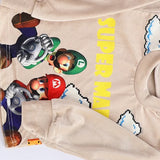 دفايه مطبوع قطعتين اولادي قطيفه الوان متعددة شتوي من دابليو اس اتش - WSH-101